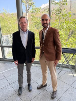 Alexandru Manda, alături de co-președintele Aspen Security Forum - ambasadorul Nicholas Burns